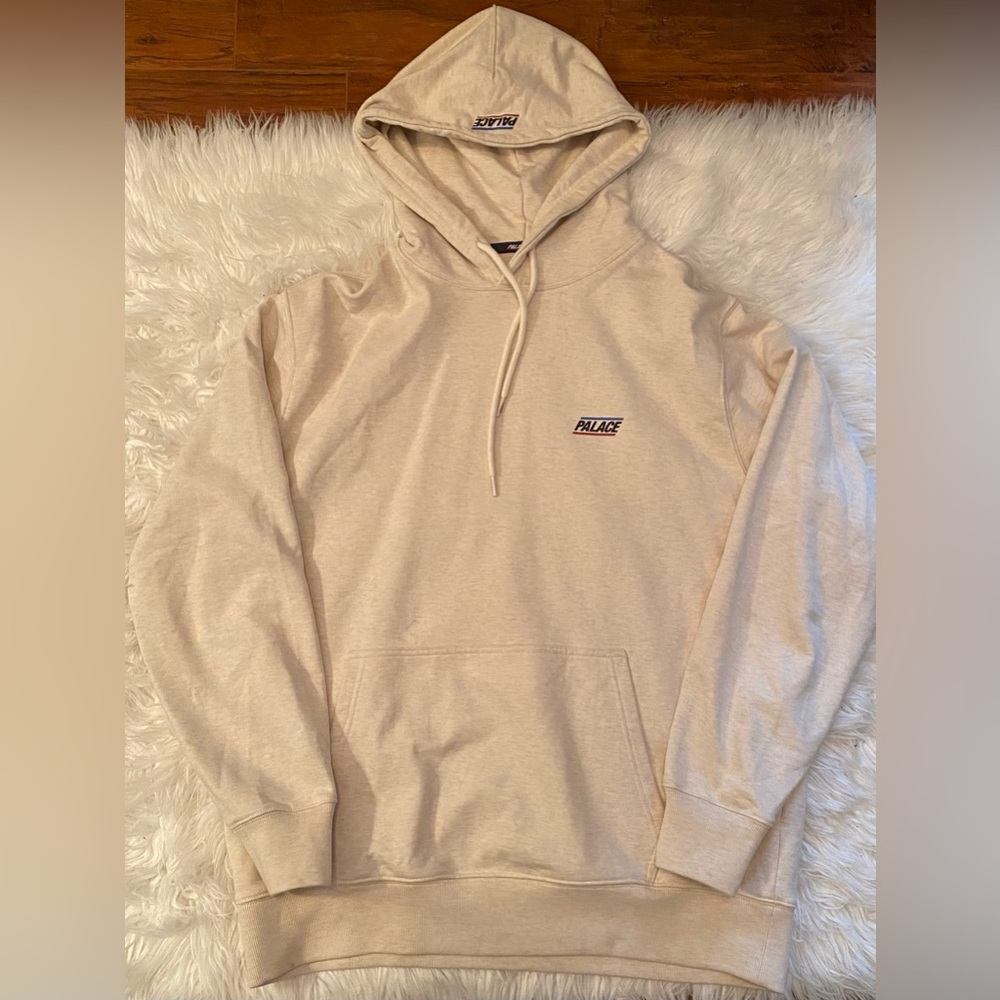 Palace Basically A Hood Hoodie (Oatmeal Marl, XL)